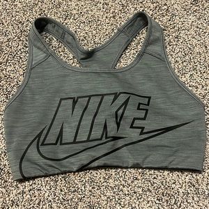 Gray sports bra